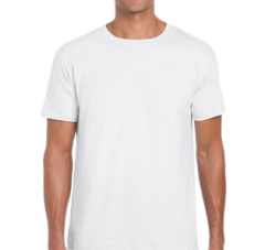 Majica bijela muška Gildan Soft style OMC